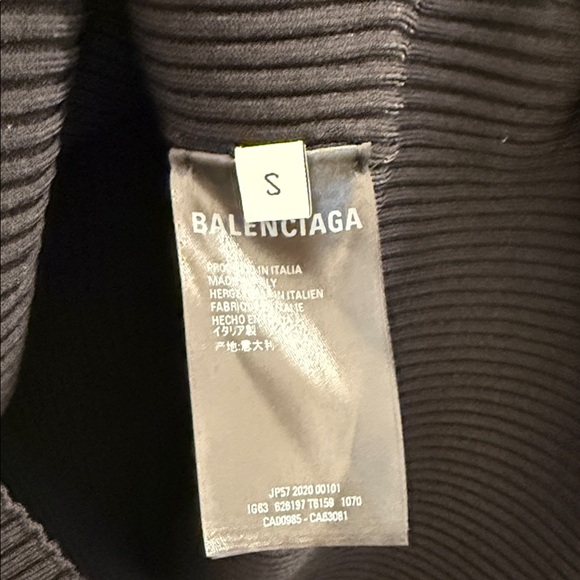 Balenciaga Black and White Script Knit - Picture 6 of 10